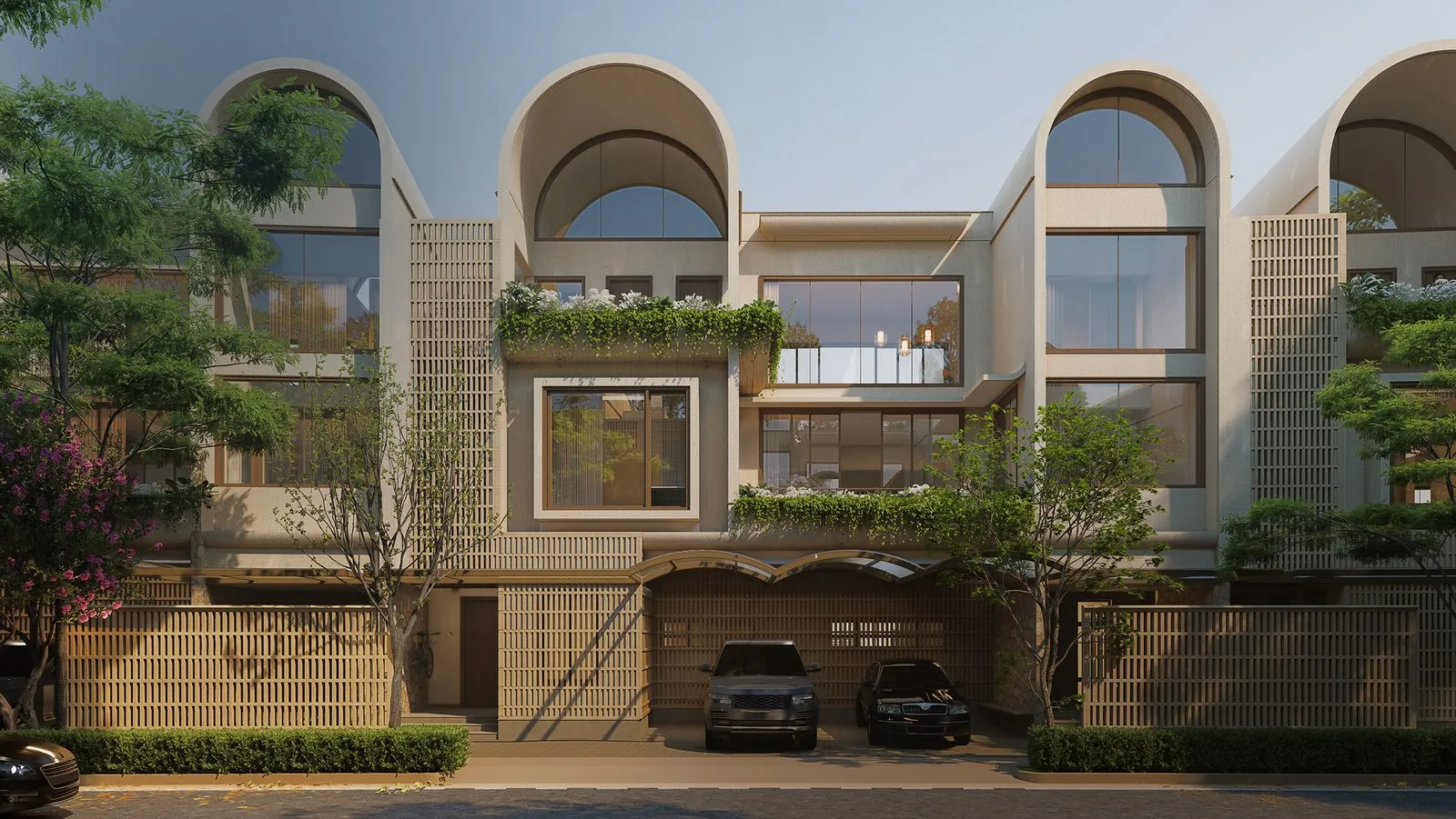 Villa homes from the street